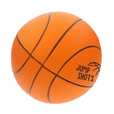 Foam 4.5 inch basketball stress ball imprinted.