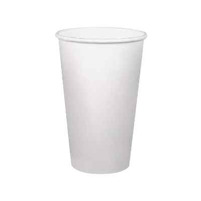 White paper cup blank in 16 ounces.