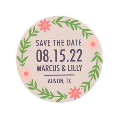 save the date coasters TWCST415R