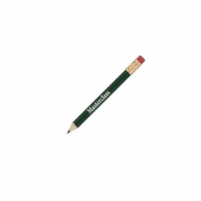 Wood round eraser golf pencil.