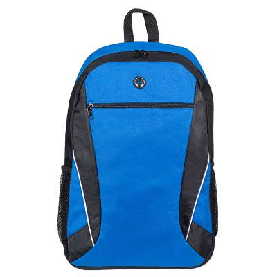 Blank blue backpack.