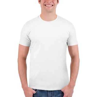Blank white short sleeved T-shirt.