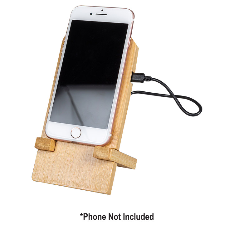 Bamboo phone stand