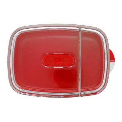 Red joie sandwich and snack container blank.