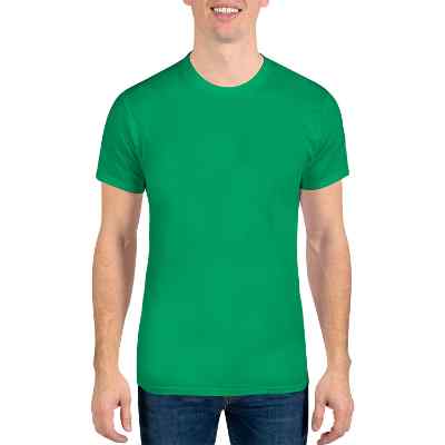 Blank kelly green cotton t-shirt.