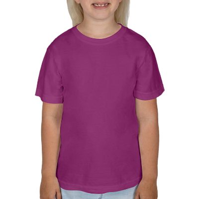 Blank boysenberry youth t-shirt.