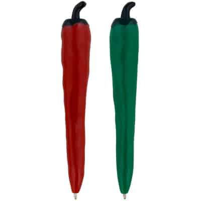 Plastic chili pepper pen blank.