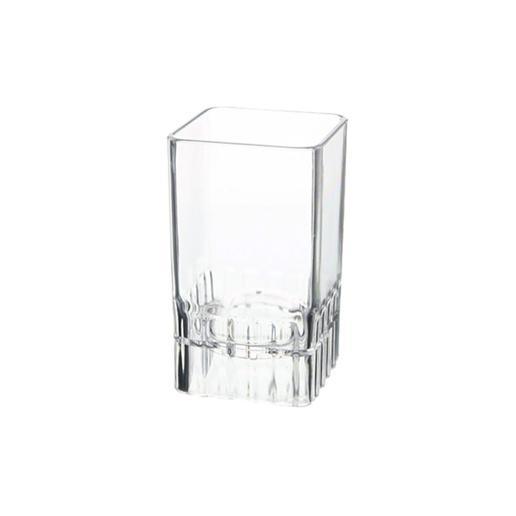 2 Oz Deluxe Fluted Square Acrylic Shot Glass Totally Promotional