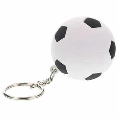 Foam soccer ball stress ball key ring blank.