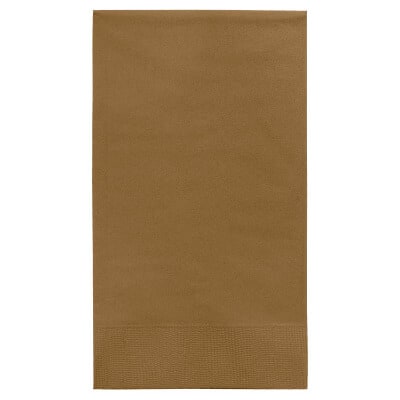 3Ply tissue matte gold blank guest towel napkin.