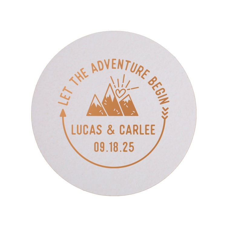 save the date coasters TWCST100-SD