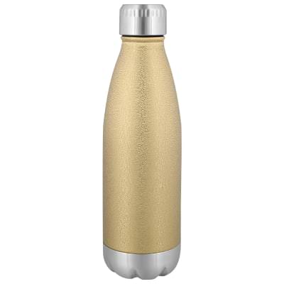 Stainless steel gold water bottle blank in 16 ounces.