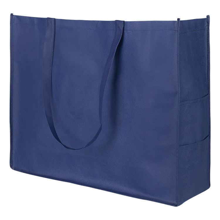 Polypropylene large tote with side pockets bag.
