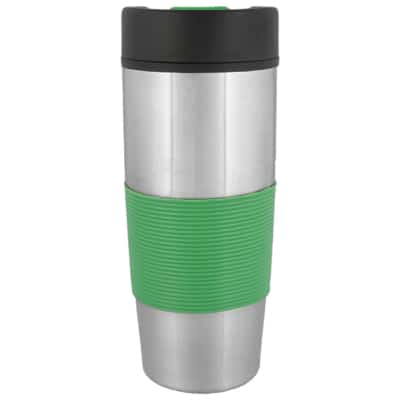 Stainless steel green tumbler blank in 18 ounces.