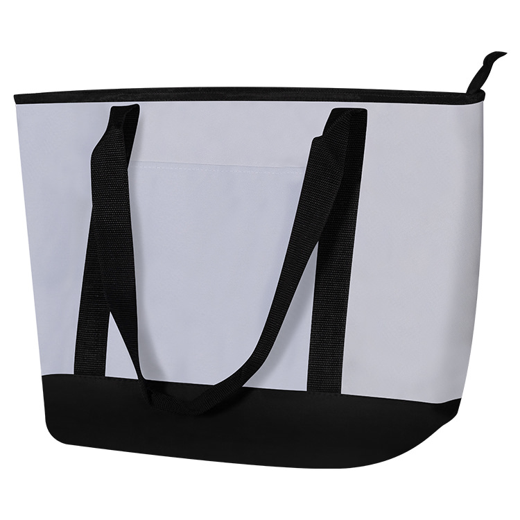 Blank polycanvas cool event cooler bag.
