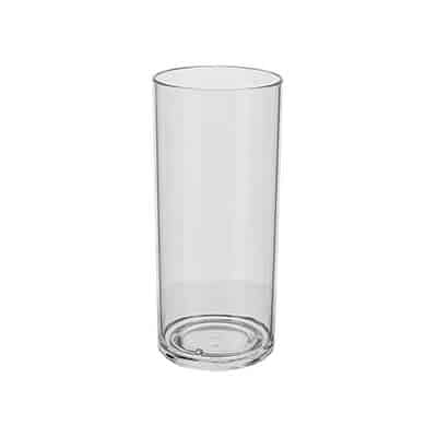 Acrylic clear whiskey glass blank in 14 ounces.