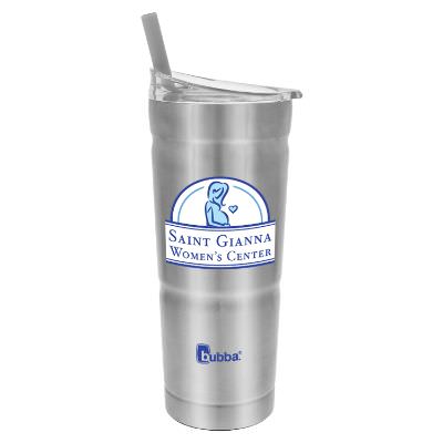 Stainless tumbler with full color imprint.