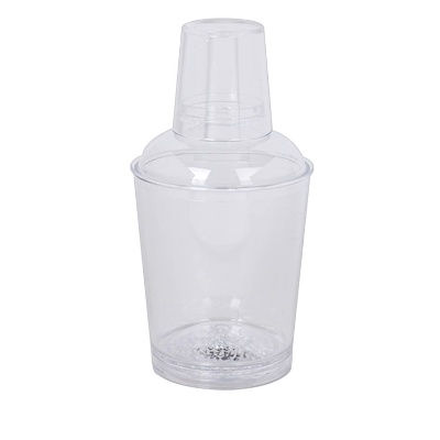 Acrylic clear cocktail shaker blank in 12 ounces.