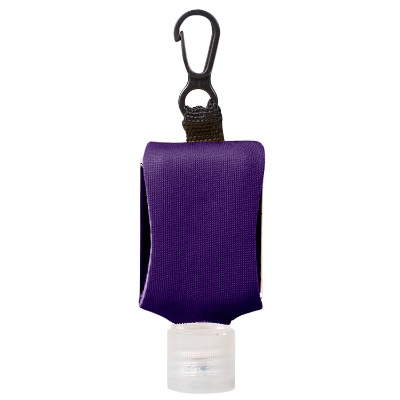Blank purple 1 ounce hand sanitizer case available in bulk.