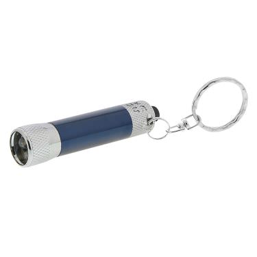 Blank navy blue aluminum flashlight available in bulk.