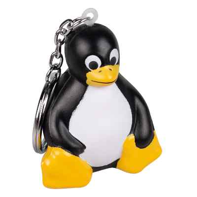 Blank penguin stress ball key chain with low prices.