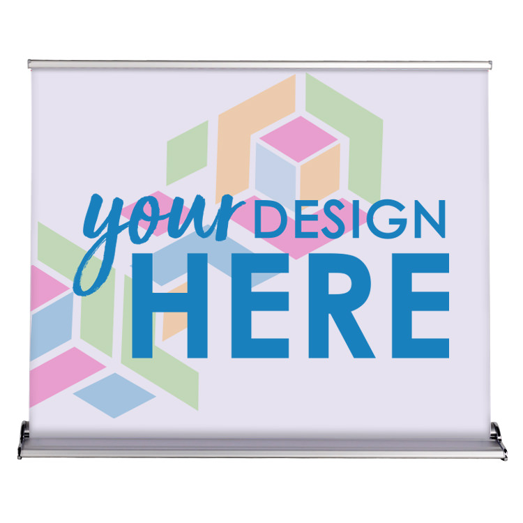 Customized 48 inch vinyl table top banner stand