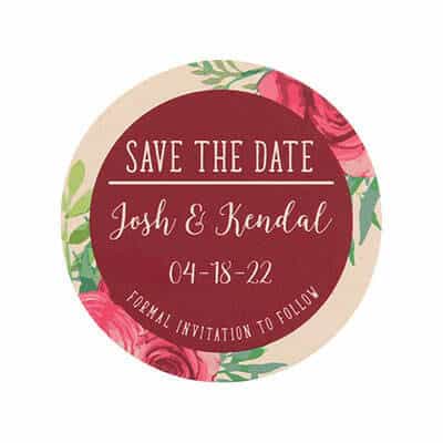 save the date coasters TWCST412R