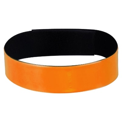 Orange blank PVC safety band with low prices.