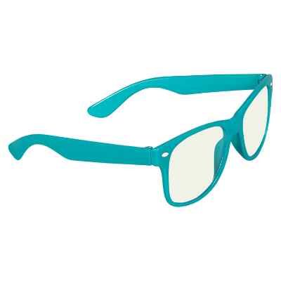 Plastic blank dexter blue light blocking glasses.