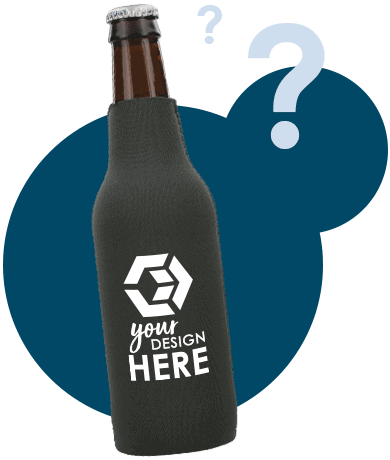 Embroidered Beer Bottle Koozie - Choose your logo