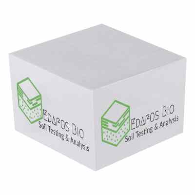 Post it notes half cube with full color imprint.
