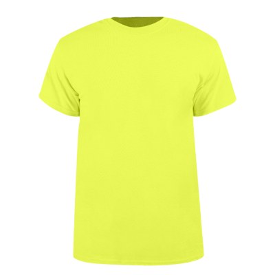 Cotton customized safety color shirt.