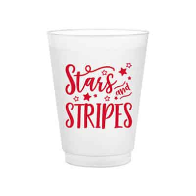 16 oz. customizable frosted plastic cup.