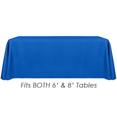 24HR RUSH order 6 foot polyester table throw blank.
