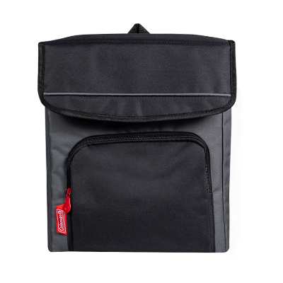 Blank black and gray backpack cooler.