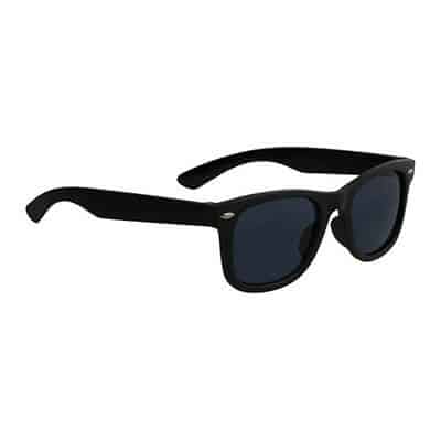 Plastic black kid's black maui sunglasses blank.