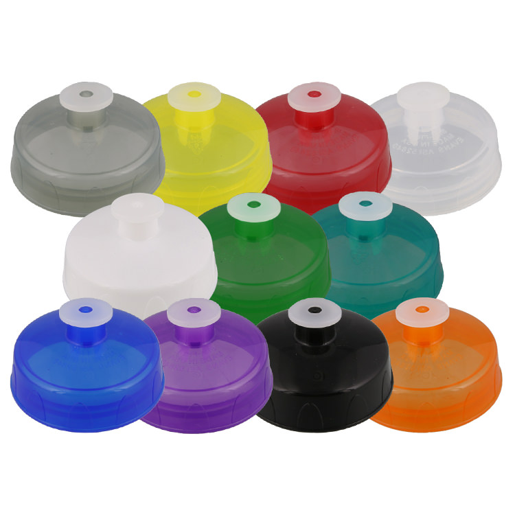 Plastic water bottle blank with push pull lid in 24 ounces.