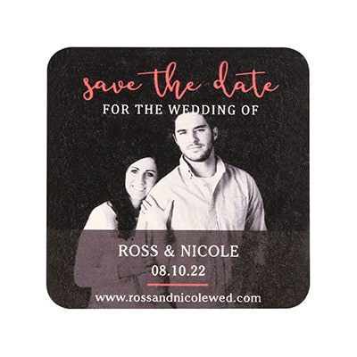 save the date coasters TWCST424