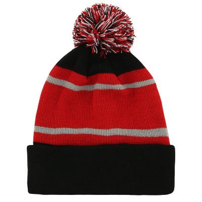 Blank black with red beanie.