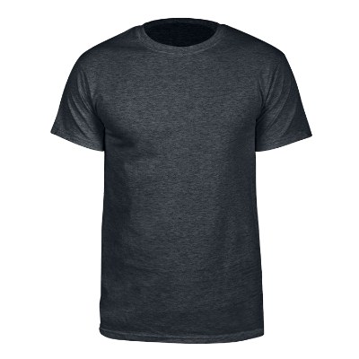 Charcoal heather blank cotton t shirt.