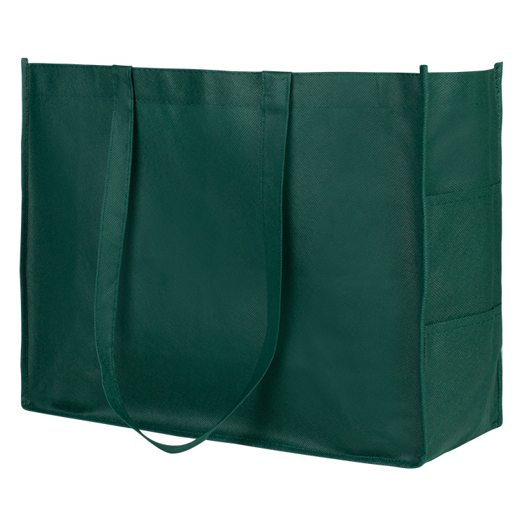 Polypropylene small tote with side pockets bag.