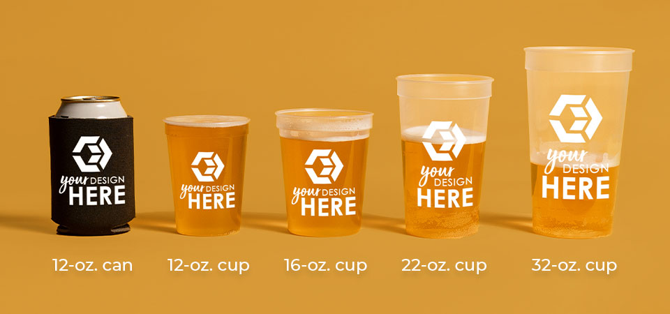 Totally Promotional - Cup Size Comparison