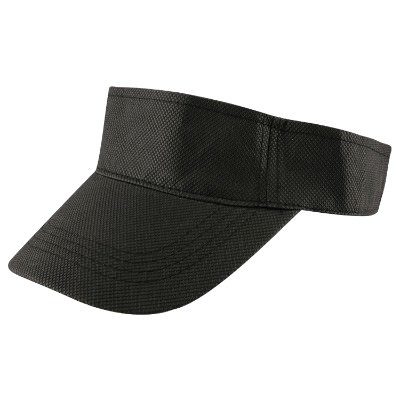 Blank black visor.