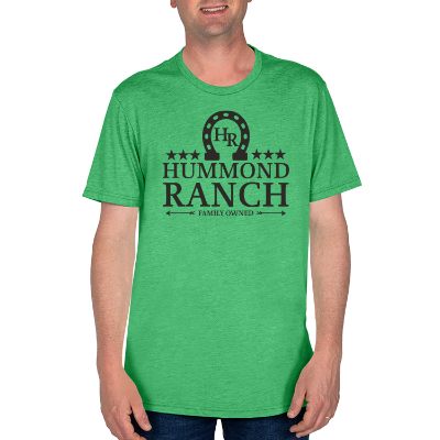 Personalized enviro green tee with logo.