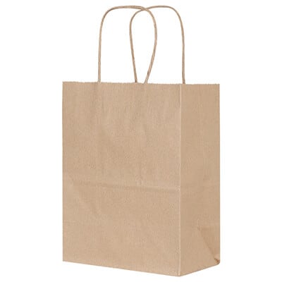 Paper kraft eco rizzo bag recyclable bag blank.