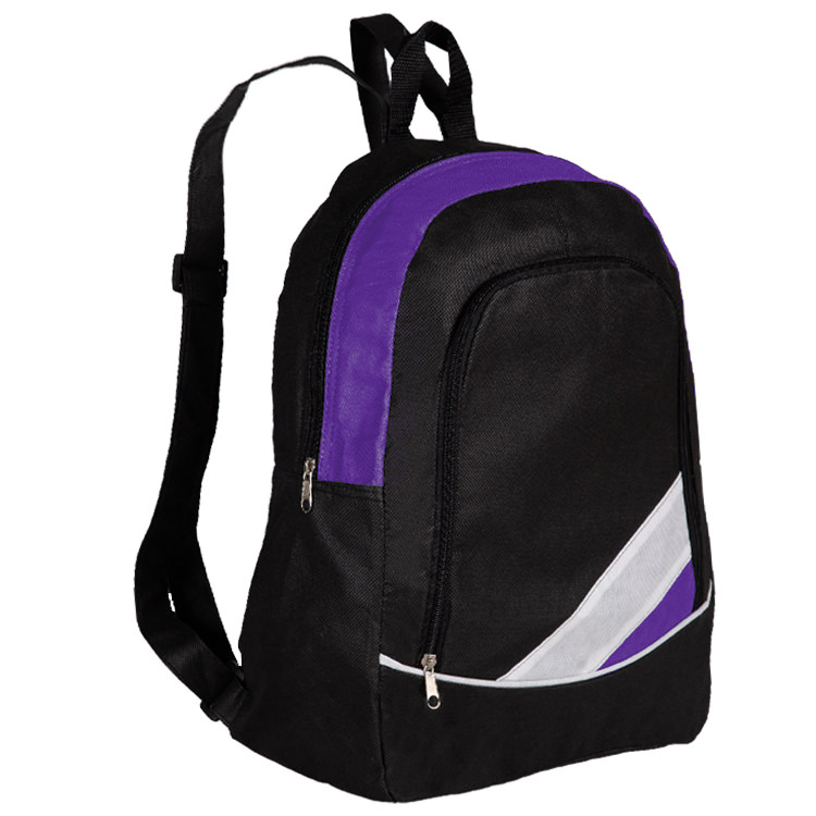Non-woven polypropylene thunderbolt backpack.