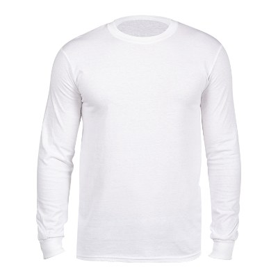 White long sleeve customized long sleeve shirt.