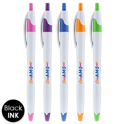 Custom full-color plastic pen.