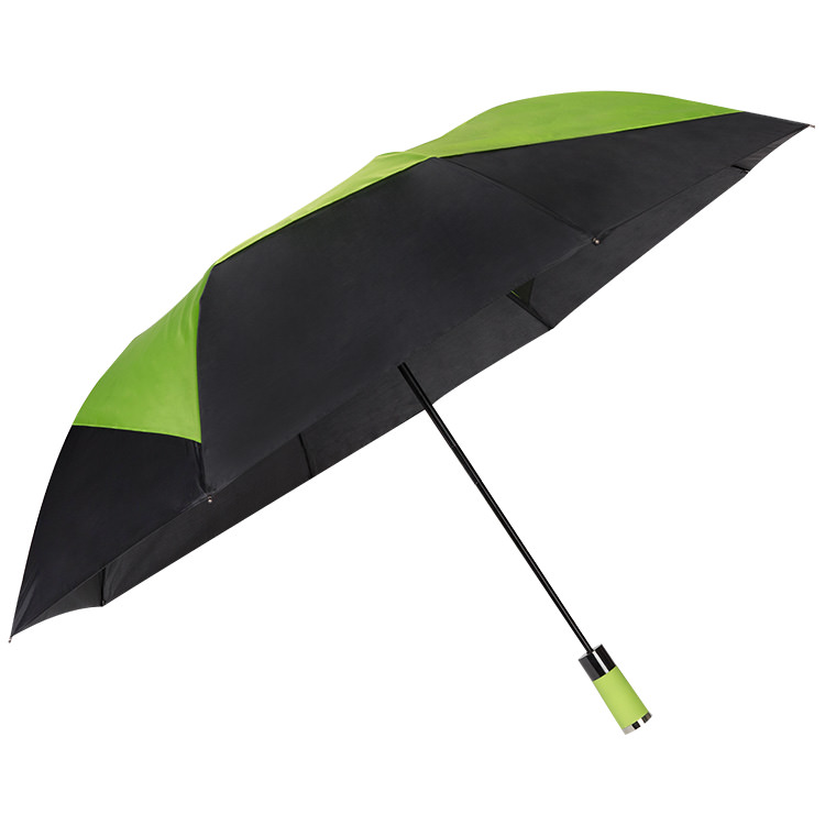 Pongee 46 inch pinwheel design umbrella.