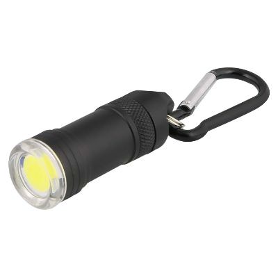 Blank black aluminum flashlight available in bulk.